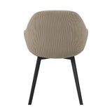 Dining room chair Remy Dimehouse Taupe LxWxH 64x59x58 White photo diagonal rear view
