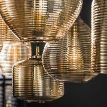 Hanging lamp Faye DH Interior Amber color glass Amber color glass Atmospheric photo detail