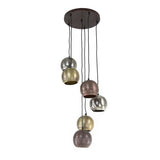 Hanging lamp Berns DH Interior Nickel LxWxH 47x43x25 Nickel White photo diagonal front view