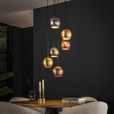 Hanging lamp Berns DH Interior Nickel LxWxH 47x43x25 Nickel Atmospheric photo in situation