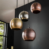 Hanging lamp Berns DH Interior Nickel LxWxH 47x43x25 Nickel Atmospheric photo detail