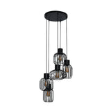 Hanging lamp Hannes DH Interior Charcoal LxWxH 51x51x19 Metal White photo front view