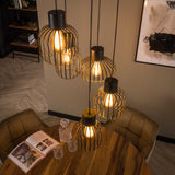 Hanging lamp Hannes DH Interior Charcoal LxWxH 51x51x19 Metal Atmospheric photo diagonal front view