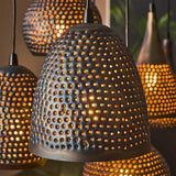 Hanging lamp Kristin DH Interior Brown LxWxH 91x45x36 Black brown Atmosphere photo detail