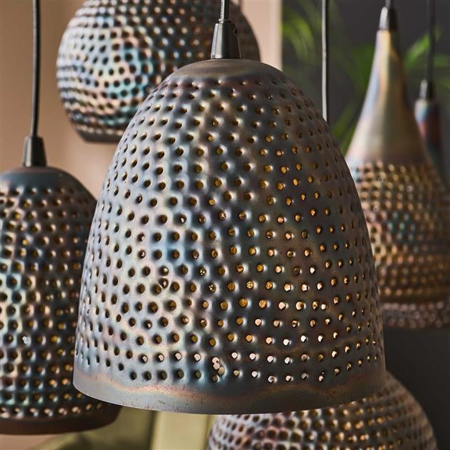 Hanging lamp Kristin DH Interior Brown LxWxH 91x45x36 Black brown Atmosphere photo detail