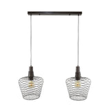 Hanging lamp Luki DH Interior Copper LxWxH 95x49x45 Metal White photo front view