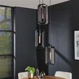 Hanging lamp Jeff DH Interior Black Metal Atmospheric photo diagonal front view