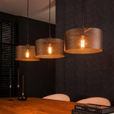 Hanging lamp Jeff DH Interior Black LxWxH 103x39x19 Metal Atmospheric photo diagonal front view