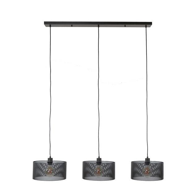 Hanging lamp Jeff DH Interior Black LxWxH 103x39x19 Metal White photo front view