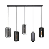 Hanging lamp Jeff DH Interior Black LxWxH 141x51x15 Metal White photo front view