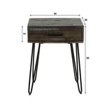 Bedside table Marly DH Interior Gray LxWxH 60x45x35 Gray White photo size indication