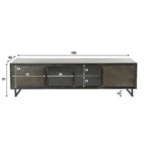 TV Meubel Finye DH Interior Metal LxBxH 186x49x45 Metaal Witfoto maatindicatie