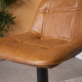 Barstool Jason Dimehouse Cognac LxWxH 82x52x39 Faux leather Atmospheric photo detail