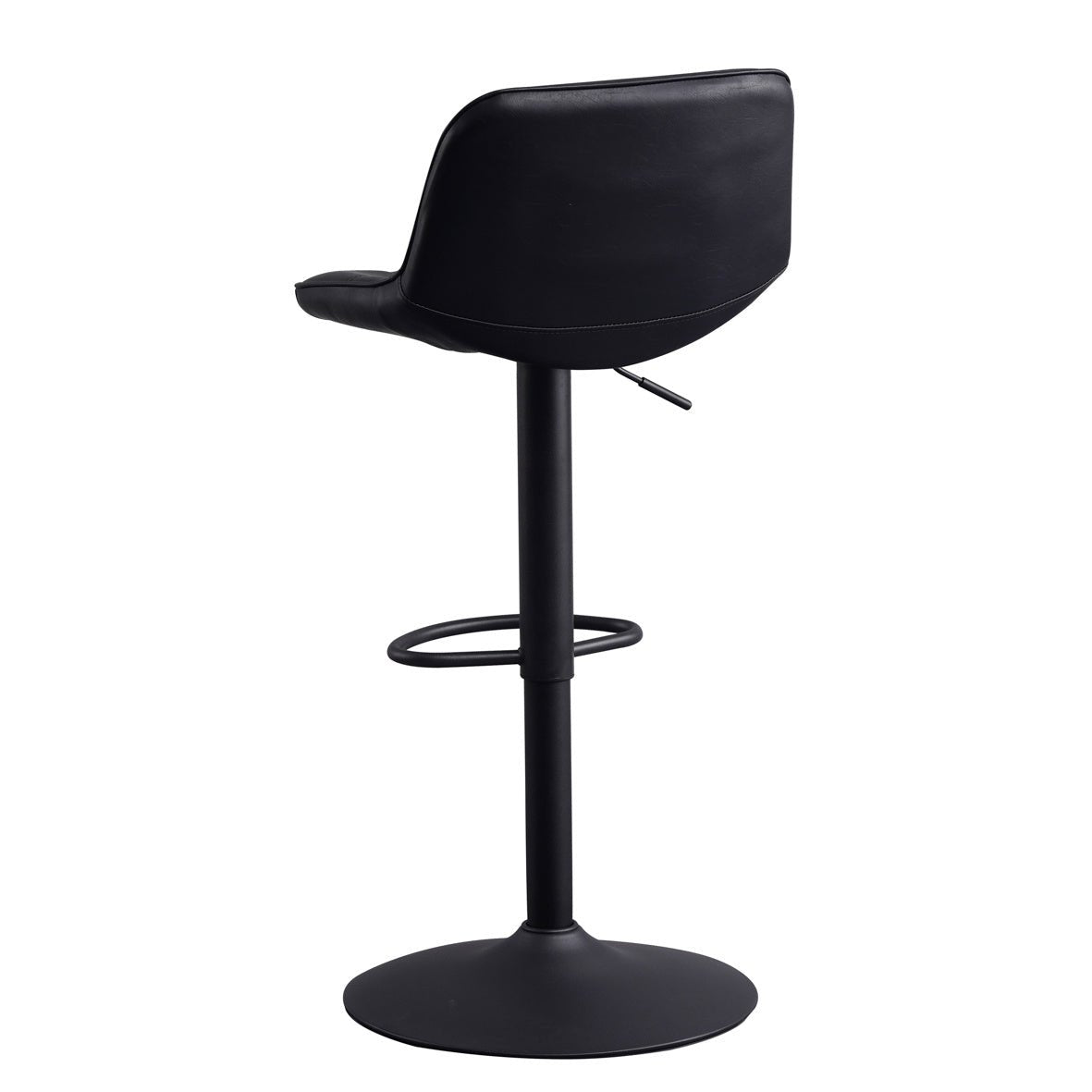 Barstool Jason Dimehouse Black LxWxH 82x52x39 Faux leather White photo diagonal rear view