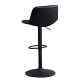 Barstool Jason Dimehouse Black LxWxH 82x52x39 Faux leather White photo diagonal rear view