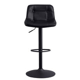 Barstool Jason Dimehouse Black LxWxH 82x52x39 Faux leather White photo front view