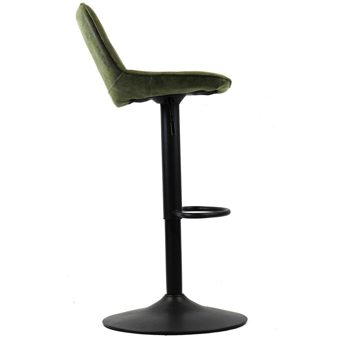 Barstool Keston Dimehouse Green LxWxH 82x52x39 Microfiber White photo side view