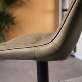 Barstool Keston Dimehouse Green LxWxH 82x52x39 Microfiber Atmospheric photo detail