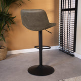 Barstool Keston Dimehouse Green LxWxH 82x52x39 Microfiber Atmospheric photo diagonal rear view