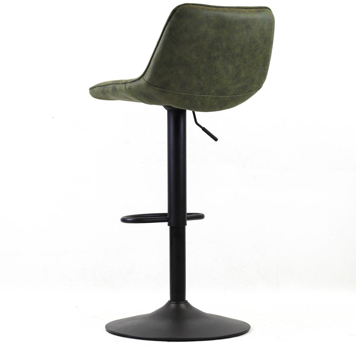 Barstool Keston Dimehouse Green LxWxH 82x52x39 Microfiber White photo diagonal rear view
