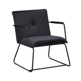 Hailey Velvet armchair Dimehouse Dark green LxWxH 66x64x37 Velvet White photo diagonal front view
