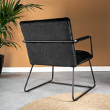 Hailey Velvet armchair Dimehouse Dark green LxWxH 66x64x37 Velvet Atmospheric photo diagonal rear view