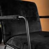 Hailey Velvet armchair Dimehouse Dark green LxWxH 66x64x37 Velvet Atmospheric photo detail