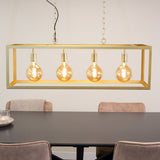 Hanging lamp Aiden Dimehouse Gold LxWxH 105x41x36 Metal Atmosphere photo front view