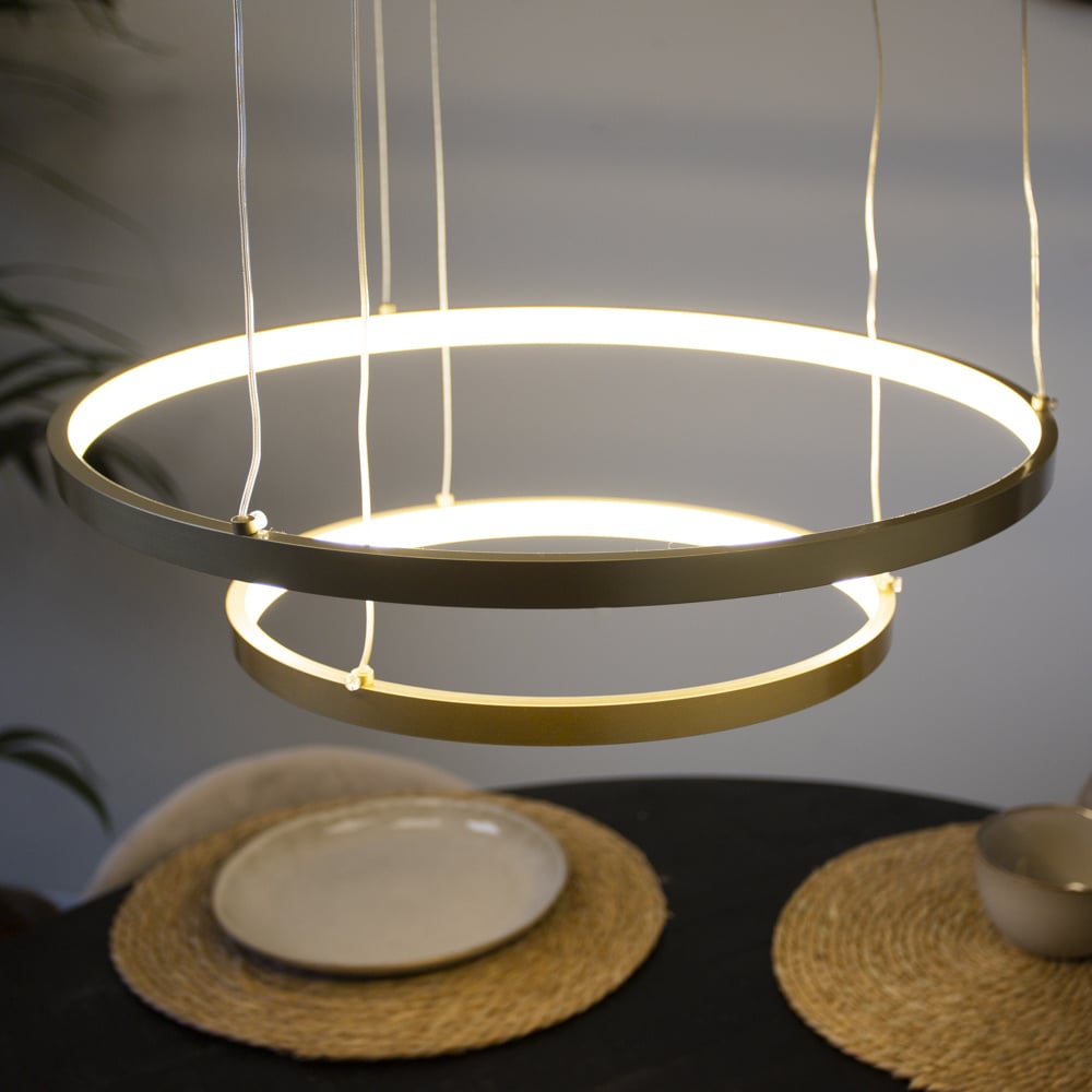 Hanging lamp Elaine Gold Dimehouse Gold LxWxH 56x56x12 Metal Atmospheric photo detail