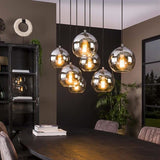 Hanging lamp Juliette DH Interior Silver LxWxH 116x48x33 Silver Ambient photo diagonal front view