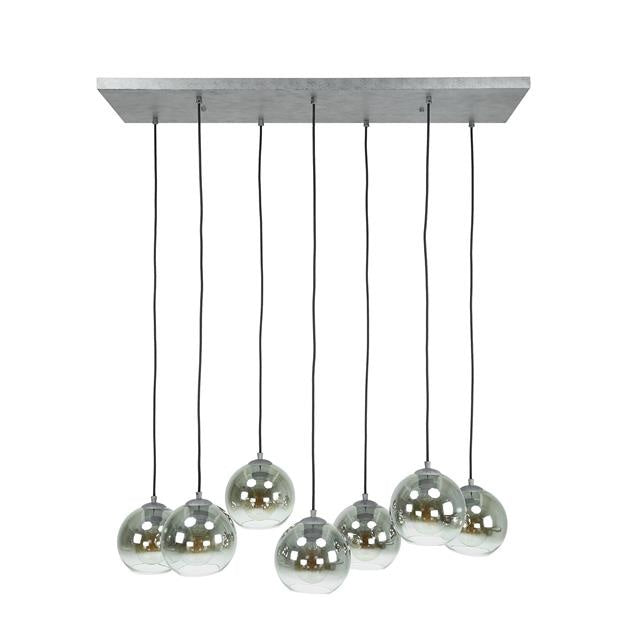 Hanging lamp Juliette DH Interior Silver LxWxH 116x48x33 Silver White photo front view