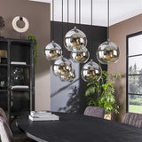 Hanging lamp Juliette DH Interior Silver LxWxH 116x48x33 Silver Ambient photo diagonal front view