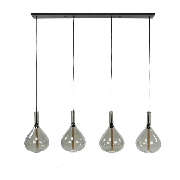 Hanging lamp Karen DH Interior Black LxWxH 102x58x39 Metal White photo front view