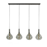 Hanging lamp Karen DH Interior Black LxWxH 102x58x39 Metal White photo front view