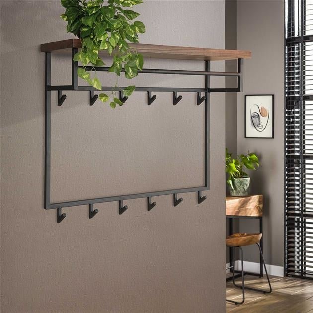Coat rack Daya DH Interior Saja LxWxH 106x87x37 Saja wood Atmospheric photo side view