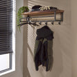 Coat rack Daya DH Interior Saja LxWxH 105x30x30 Saja wood Atmospheric photo diagonal front view