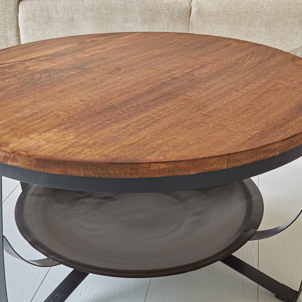 Coffee table Oxis Dimehouse Brown LxWxH 92x92x43 Mango wood Atmospheric photo detail