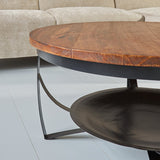 Coffee table Oxis Dimehouse Brown LxWxH 92x92x43 Mango wood Atmospheric photo detail