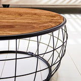 Coffee table Mace Dimehouse Brown LxWxH 80x80x42 Mango wood Atmospheric photo detail