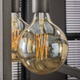 Light source LED filament Sphere Ø12.5 DH Interior Amber color glass LxWxH 18x13x13 Amber color glass Atmospheric photo diagonal front view