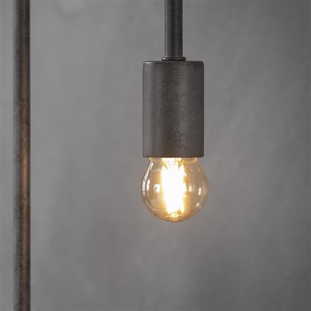 Light source LED filament Sphere Ø4.5 DH Interior Amber color glass LxWxH 8x5x5 Amber color glass Atmospheric photo diagonal front view