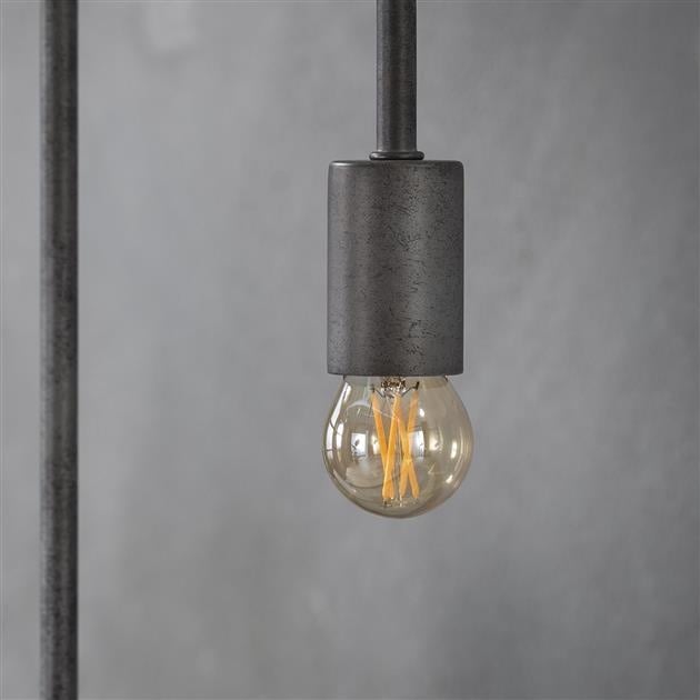 Light source LED filament Sphere Ø4.5 DH Interior Amber color glass LxWxH 8x5x5 Amber color glass Atmospheric photo diagonal front view