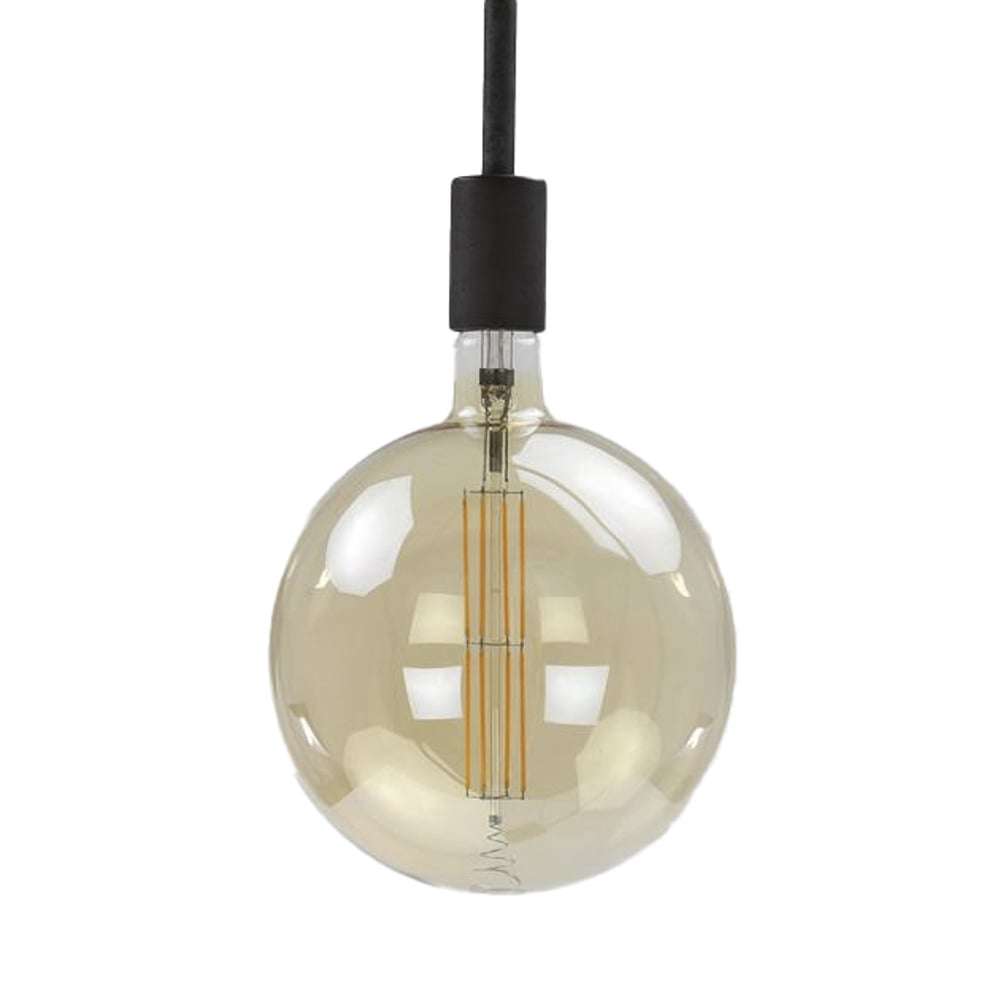 Light source LED filament sphere Ø20 DH Interior Amber color glass LxWxH 32x23x23 Amber color glass White photo front view