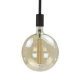 Light source LED filament sphere Ø20 DH Interior Amber color glass LxWxH 32x23x23 Amber color glass White photo front view