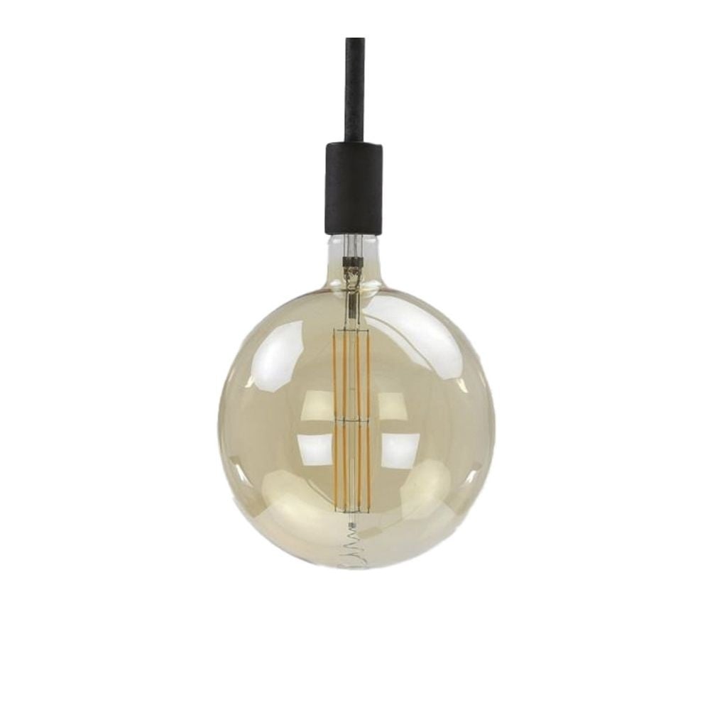 Light source LED filament Bulb Ø9.5 DH Interior Amber color glass LxWxH 15x10x10 Amber color glass White photo front view