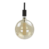 Light source LED filament Bulb Ø9.5 DH Interior Amber color glass LxWxH 15x10x10 Amber color glass White photo front view