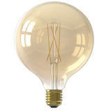 Light source LED filament Bulb Ø12.5 DH Interior Amber color glass LxWxH 18x13x13 Amber color glass White photo front view