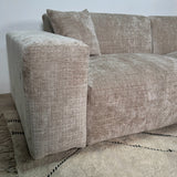 Banken - Hoekbank beige chenille Wayne 264 cm - hoek links en rechts monteerbaar - Dimehouse