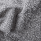 Gray boucle fabric corner sofa Maël - right 