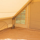 Tent Four person Inflatable Beige 300x200x210 cm Dimehouse Beige LxWxH 75x48x38 Cotton Atmosphere photo different